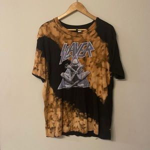 HANDMADE BLEACHED SLAYER T-SHIRT